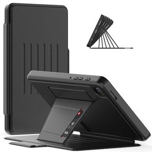 Capa flip de couro para tablet para Samsung Galaxy Tab A7 Lite 8,7 polegadas T220 T225 10,4 polegadas Uma capa magnética inteligente para tablet de 10,1 polegadas à prova de choque com suporte ajustável