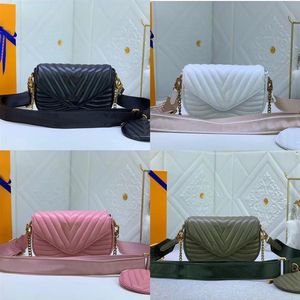 Crossbody Bags Two Pieces Shoulder Bags Fashion Ladies Crossbody Bags Mini Handbags Chain Round Coin Purses Buckle Flap Wallets Ph254Z