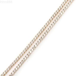 Fashion Men and Women Chain Tennis Necklace Vvs Lab Grown Diamond Tennis Chain Wholesale Men Jewelry Iced Out Necklace