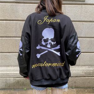 Herrenjacken Oberbekleidung Lederärmel Kleidung Strickjacke Mastermind Baseballuniformjacke Männer Frauen Patchwork Wollmäntel 1 Qualität 230911