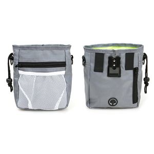 Bolsa de treinamento para tratamento de cães, transporta facilmente brinquedos para animais de estimação, ração portátil, saco de treinamento para cães e gatos, dispensador de saco de cocô embutido, 3 maneiras de usar