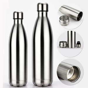 Diversion Water Bottle Secret Stash Pill Organizer Può sicuro Bicchiere in acciaio inossidabile Nascondiglio per soldi Bollitore bonus con stor261W