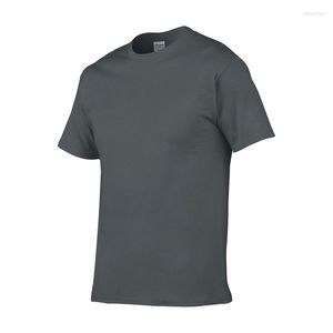 Herrspårar Summer Fashion T Shirt Casual Solid SHOVE STEVE klassisk tee Mens Cotton Overdimensionerad Xya