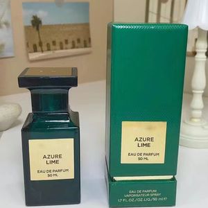 Perfumes Fragrâncias para Mulheres e Homens AZURE LIME Marca Unissex Spray Colônia 50ML EDP Natural Famoso Perfume Charmoso de Longa Duração para Presente 1.7 FL.OZ EAU DE PARFUM