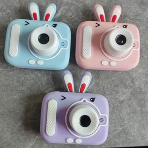 Oyuncak Kameralar Mini Kids Dijital Kamera Oyuncakları 1080p HD Çocuk Kamera Video Kaydedici Karikatür Buuny Geyik Kabuğu Cam Eğitim Hediyesi 230911