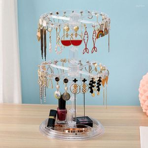 Decorative Plates Acrylic Jewelry Display Holder Clear Earrings Stand Organizer Pendants Bracelets Hanger Storage Rack