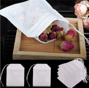 Fashion Hot Empty Teabags Disposable Tea Bags String Heal Seal Filter Paper Teabag 5.5x7CM