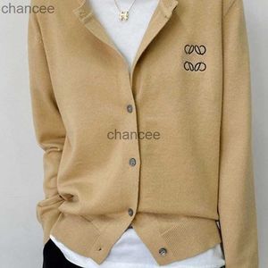 Sweaters Designer Sweaters loewees Sweater Knit crew Long Slevee Cardigan Hoodie letter embroidery Clothing Casual Autumn and winter Warm Tops HKD230911