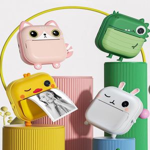 Toy Cameras Kids Instant Print Camera Thermal Printing Digital Po Toys Child Drawing Video Birthday Christmas Gift 230911