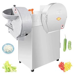 Double Headed High Efficiency Vegetable Cutting Machine Stainless Steel Automatic Multifunctional