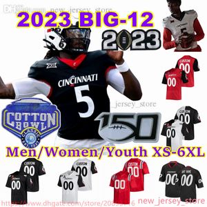 2023 Custom XS-6XL NCAA Cincinnati Bearcats Football Jersey 1 Ahmad Sauce 5 Emory Jones 21 Corey Kiner 8 Xzavier Henderson 3 Deshawn Pace 12 Justin Harris 0 Braden Smith