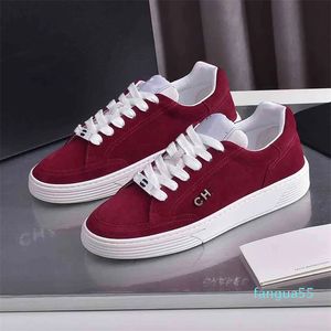 2023-Designer Casual Shoes Spring and Summer New Rainbow Series Candy Color White Shoes Trainers All-Match Stylist Sneaker tygskor Plattform LACE-UP