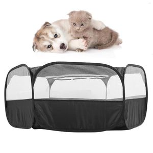 Cat Carriers Portable Pet Fence Foldable Small Dog Animal Cage Game Playground Exercise Crawling Fences With Cover And Side