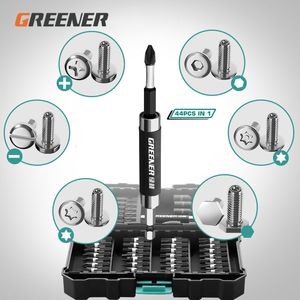 Skruvmejslar Grönska elektriska skruvmejsel Batch Head Set Hushållens Impact Driver Strong Magnetic Inner Hexagonal Cross Electric Drill Bit 230911