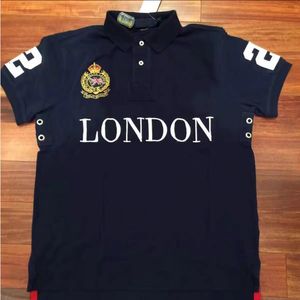 Luxury Brand Clothing Polos Shirts Men Short Sleeve T-Shirt Embroidery Plus Size London New York Chicago Dubai High Quality Wholesale S-5XL