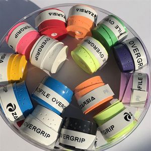 Intero - Colore assortito Profilo appiccicoso l Impugnatura da tennis anti-alip impugnatura per racchetta da tennis badminton racchetta da squash overgrip 60 pezzi2639202A