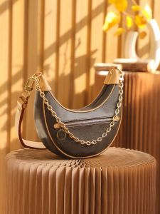 23SS LEATHER CRESCENT Bag Classic Subaxillary Package Underarm Bag äkta läder Crossbody Package Evening Bags Forever_Bags-15 CXG9119