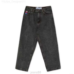 Herr jeans stora pojke jeans designer skater bred ben lös denim casual pantsdhfw favorit mode rusade nyanlända l230911
