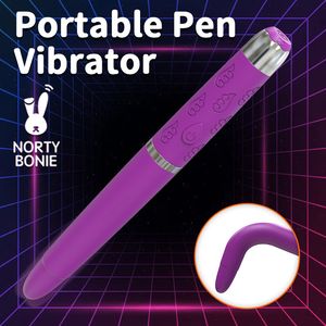 Adult Toys 10 Modes Powerful Portable Pen Vibrator AV Stick for Women Clitoral Stimulator G Spot Massager Sex Female Masturbator 230911