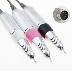 Nail Manicure Set Pro 35000RPM Electric Drill Machine Stainless Steel Handle Accessory Art Tool 3 Color Choice 230911