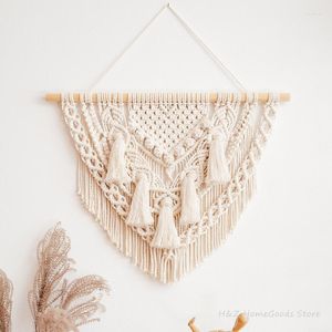 Camess Macrame Duvar Asma Boho Dekor Bohem Fiber Sanat Modern Kıyı Evi Beach House Güneybatı Tarzı Minimalist İplik Goblen