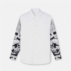 Mens Designer Shirts Brand Clothing Men Long Sleeve Dress Shirt Hip Hop Style Quality Cotton Tops 104010182n