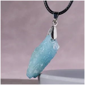 Irregular Natural Gemstone Aquamarine Necklace Jewelry Pendant Designer Necklaces Designer Pendants Necklace Jewelry Necklaces Luxury Jewelry Jewellery