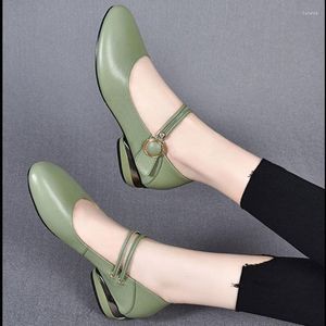 Классические туфли, удобные женские туфли на низком каблуке, 2023, универсальные модные одинарные туфли
