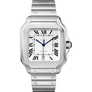 Business Automatic Lovers Watch tillverkad av premium rostfritt stål Bakat blå klocknål Sapphire -lins Djup Waterproof Fashion Gift256o