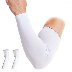 Knee Pads 2Pcs Compression Arm Sleeves Basketball Cycling Support Warmer Sports Running UV Protection Tattoo Cover