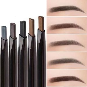 Eyebrow Enhancers 5 Color Double Ended Pencil Waterproof Long Lasting No Blooming Rotatable Triangle Eye Brow Tattoo Pen Makeup 5PC 230911