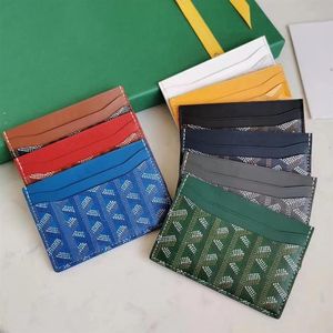 Modekorthållare 6 kortplatser kvinnors män purses designer handväska dubbelsidig kreditkort mynt mini plånböcker 2 Shape 12 färger p5260u