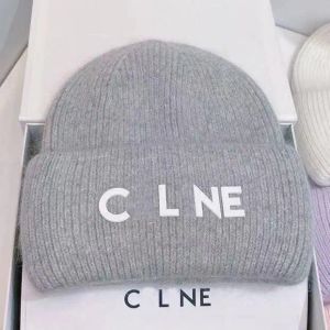 Beanie Bonnet Celinf Designer Hat Kvinnor Sticked Beanie Cap Warm Fashion Men Bonnet Designer Beanie Högkvalitativ
