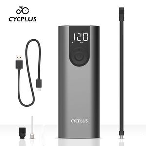 Bike Pumps CYCPLUS A8 Portable Bicycle Tire Pump Bike Inflator Electric Air Compressor High Pressure Rechargeable Battery for Car Balls 230911