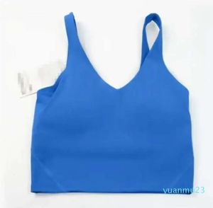 2023Yoga outfit lu-20 U Type Back Align Tank Tops Gym Clothes Women Casual Running Nude Tight Sports Bra Fitness Beautiful Underwear Vest Shirt JKL123 Size S-XXL 33ess