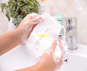Wholesale 100pcs/lot 9x15cm Soap blister mesh soap net Foaming Net easy bubble mesh bag white color Free Shipping