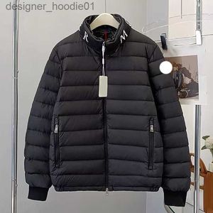 Mens Down Parkas 23SS Luksusowy projektant Mens Down Parkas Haftowana odznaka