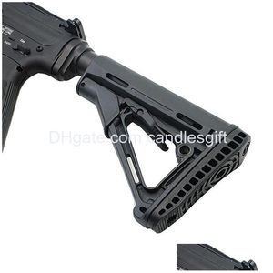 Tactical Pts .223 Ctr Nylon Polymer Carbine Rifle Stock With Enhanced Butt-Pad Commercial Spec 6 Position Collapsible Buttstock Drop Deliver