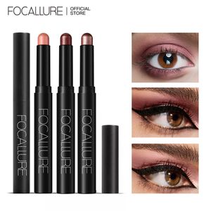 Eye ShadowLiner Combination FOCALLURE 24 Colors Pearlescent Eyeshadow Pencil Waterproof Glitter Shimmer Pigment Shadow Liner Stick Eyeliner Makeup Tools 230911