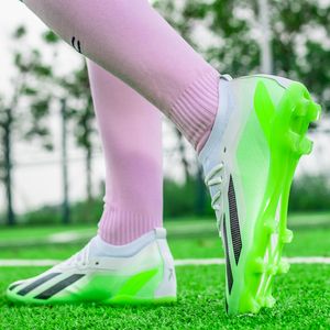 Sapatos de vestido de alta qualidade Mens Soccer Shoes Wearable Non-Slip Turf Soccer Cleats Womens TF / FG Treinamento Botas de Futebol Chuteira Campo H-2301 230912