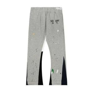Rozbadły projektant galerii druk Drukuj jeanse proste spodnie dresowe Speckled Dept Gallerie Pants 6198