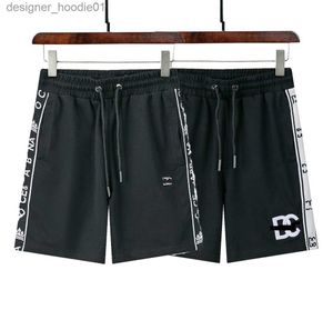 Shorts femininos masculinos shorts casuais moda streetwears roupas preto cabido algodão na altura do joelho terry calças com cordão com bolsos l230912