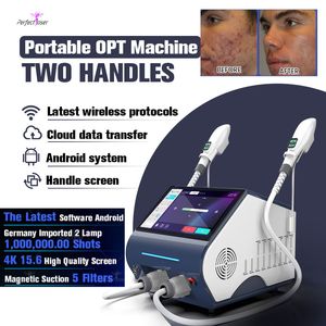 2023 IPL OPT Permanent Hair Removal Machine Acne Treatment Vascular Scar Remover Device Elight Vascular Therapy Skin Resurfacing Equipment