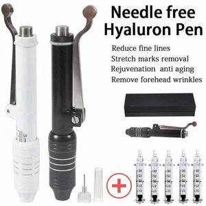 2022 0.3 Black White Hyaluron Pen Atomizer Mesotherapy Gun For Anti Wrinkle Skin Rejuvenation Lip Lifting Print Logo Lip305