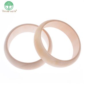 Bangle 10pcs/lot Wholesale Price H2.2cm Plain Unfinished Wooden Bangles Bracelet DIY BG001 230911