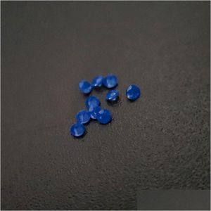 Diamanti sciolti 230/1 Buona qualità Resistenza alle alte temperature Nano gemme sfaccettate rotonde 0,8-2,2 mm Opale scuro Spinello blu Syntheti Dhgarden Dhwgo