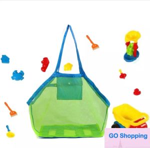 New Large size Children Sand Away Protable Mesh Bag Kids Beach Toys Clothes Towel Bag Baby Toy Storage Sundries Bags Women Cosmetic Makeup Bags