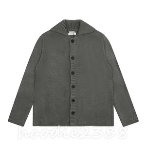 Swedish niche brand Our Legacy, gray wool blend cardigan coat loose lapel button couple knitwear, casual coat Unisex, casual knitwear 1603