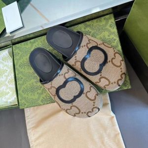 Designer-Hausschuhe für Damen und Herren, ineinandergreifende Plateau-Luxus-Sandale, Slip-on-Sandale, ausgeschnittene Gummi-Designer-Slides, Blondie-Flip-Flops, Tanga-Slider, Strandschuhe