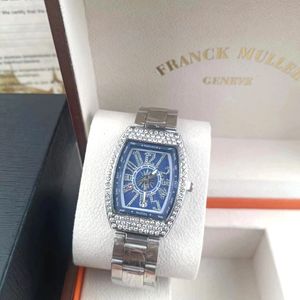 mode lyxiga kvinnor tittar på varumärkesdesigner titta på franck muller diamant ratten armbandsur läder rem kvarts klocka för damer jul valentins mors dag